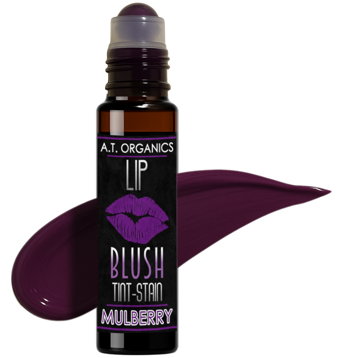A.T. Organics Mulberry Tint | Multi-Use Lip & Cheek Stain, Trusted Since 2016