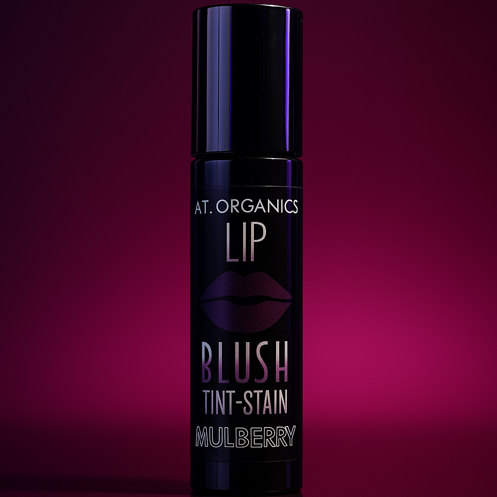A.T. Organics Mulberry Tint | Multi-Use Lip & Cheek Stain, Trusted Since 2016