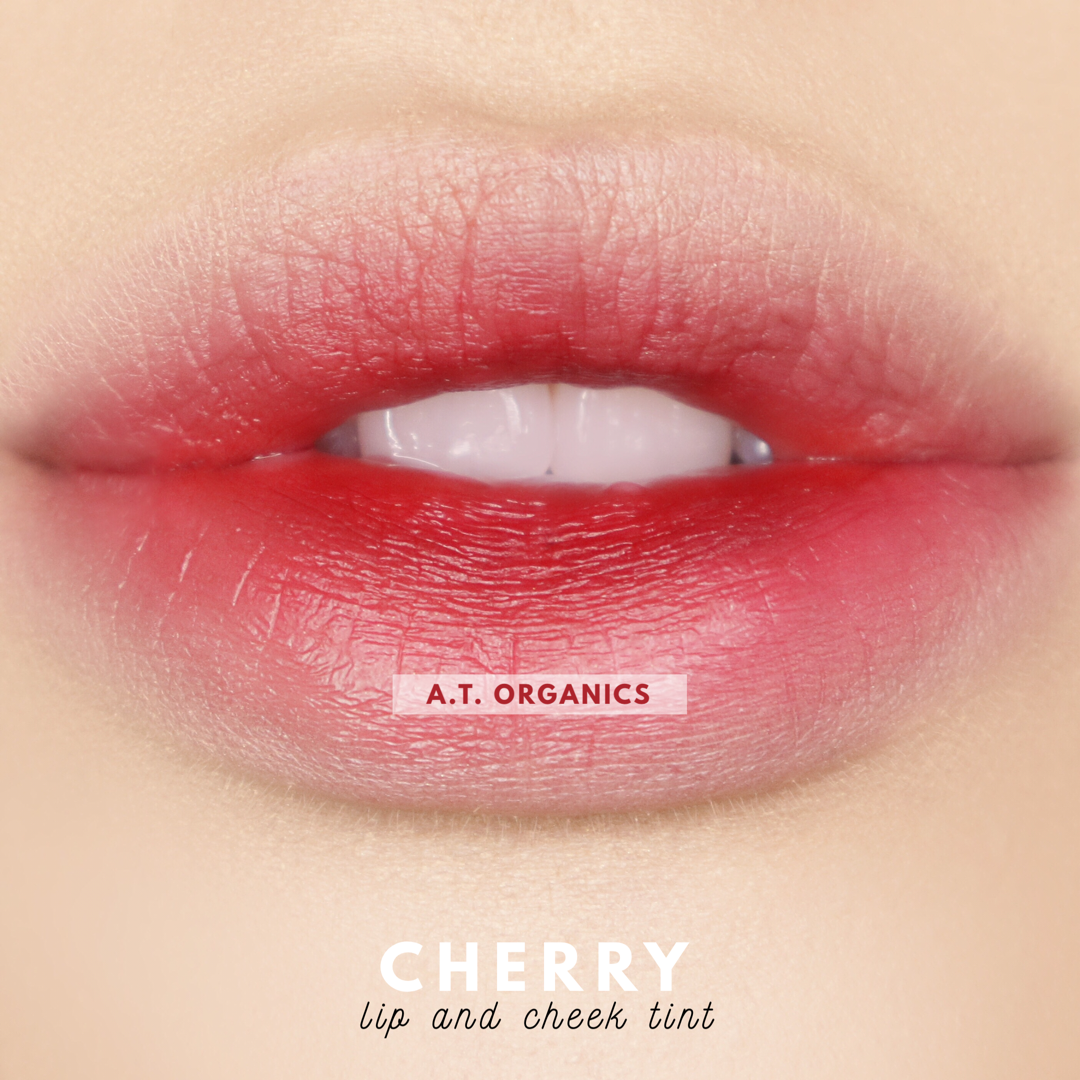 A.T. Organics Cherry Tint | Multi-Use Lip & Cheek Stain, Trusted Since 2016