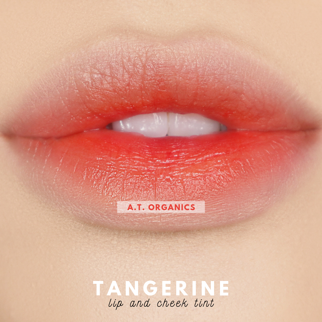 A.T. Organics Tangerine Tint | Multi-Use Lip & Cheek Stain, Trusted Since 2016