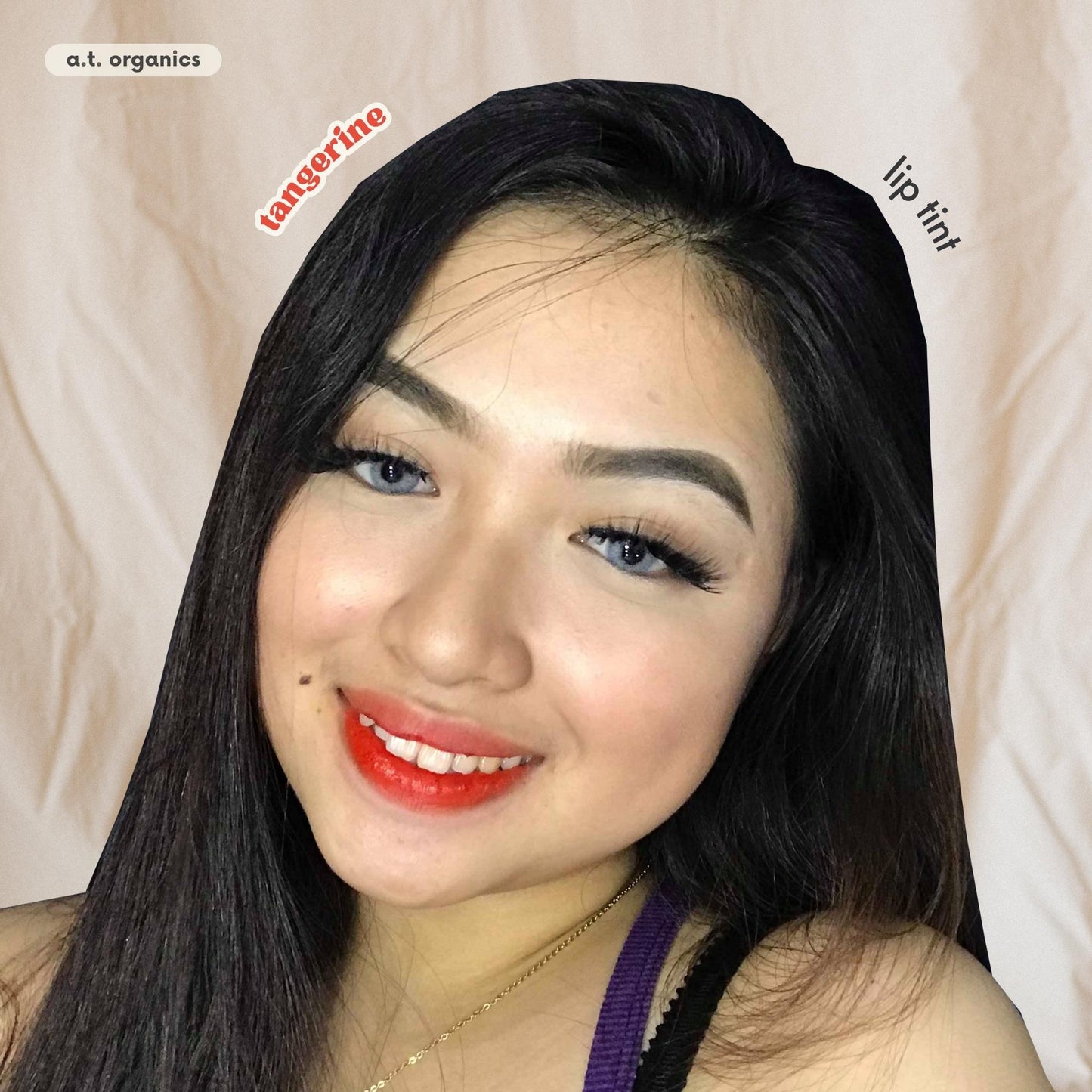 A.T. Organics Tangerine Tint | Multi-Use Lip & Cheek Stain, Trusted Since 2016