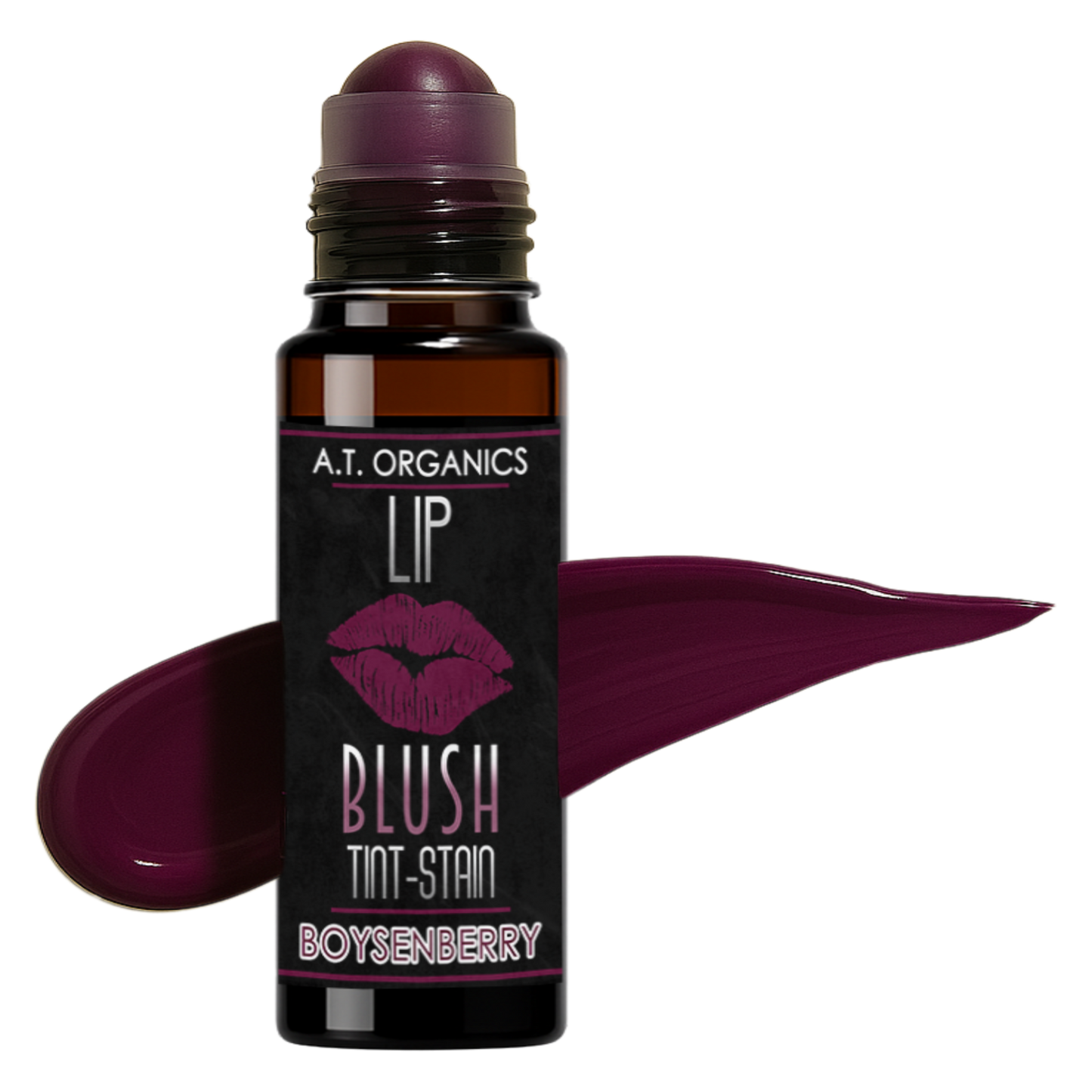 A.T. Organics Boysenberry Tint | Multi-Use Lip & Cheek Stain, Trusted Since 2016
