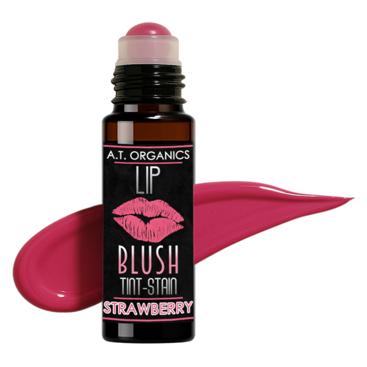 A.T. Organics Strawberry Tint | Multi-Use Lip & Cheek Stain, Trusted Since 2016