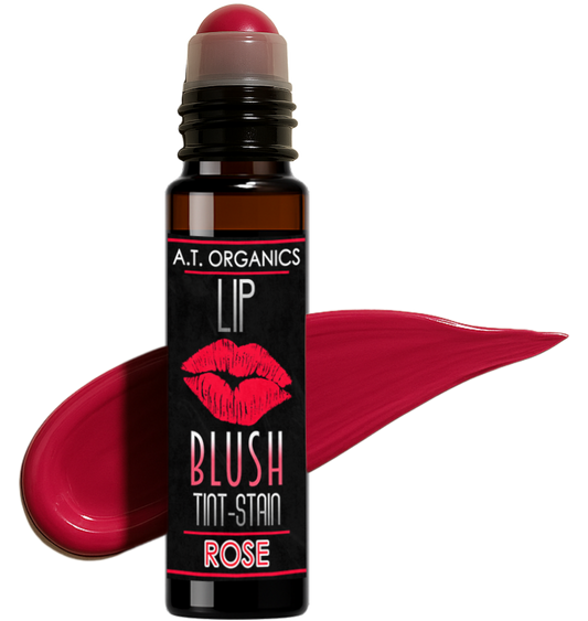 A.T. Organics Rose Tint | Multi-Use Lip & Cheek Stain, Trusted Since 2016