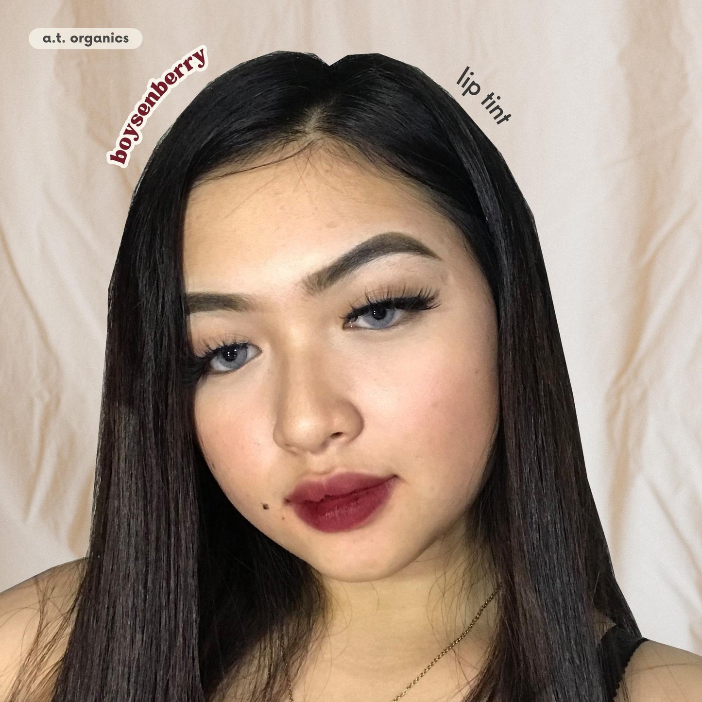 A.T. Organics Boysenberry Tint | Multi-Use Lip & Cheek Stain, Trusted Since 2016