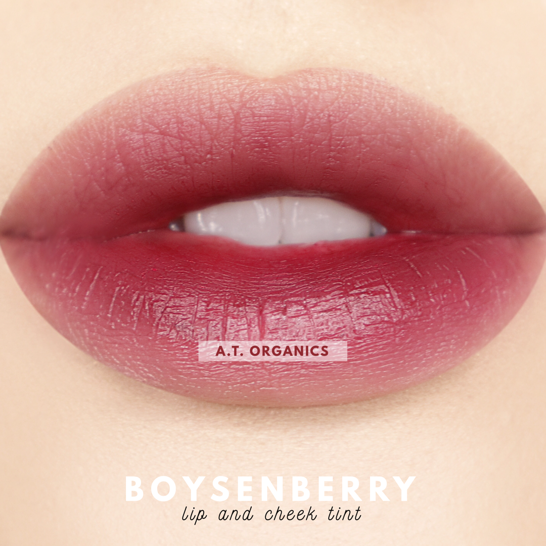 A.T. Organics Boysenberry Tint | Multi-Use Lip & Cheek Stain, Trusted Since 2016