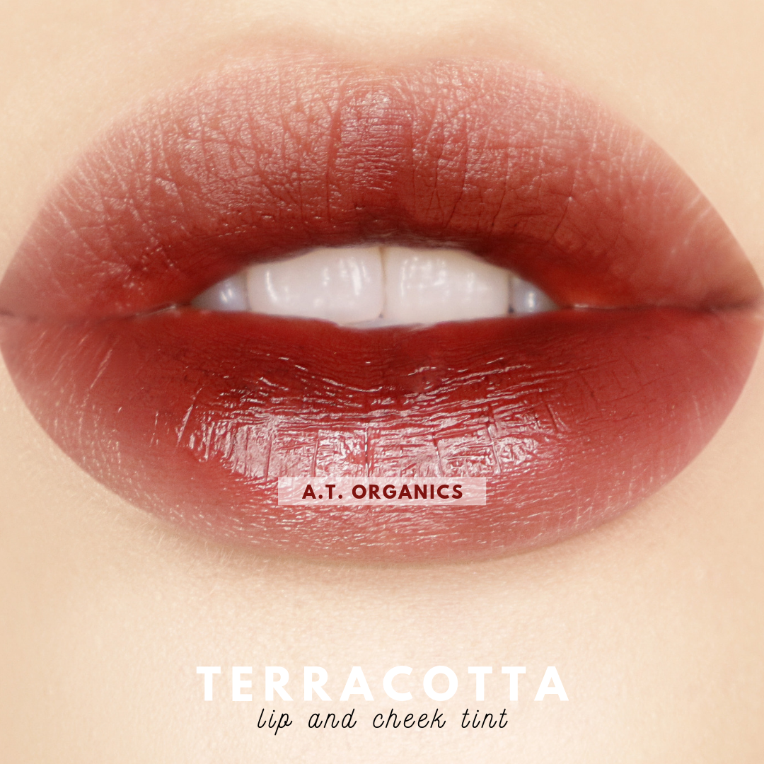 A.T. Organics Terracotta Tint | Multi-Use Lip & Cheek Stain, Trusted Since 2016