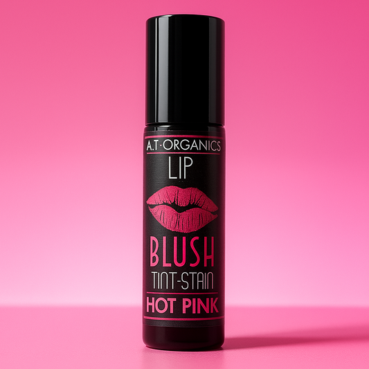 A.T. Organics Hot Pink Tint | Multi-Use Lip & Cheek Stain, Trusted Since 2016
