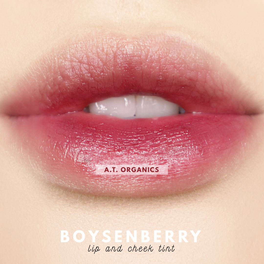 A.T. Organics Boysenberry Tint | Multi-Use Lip & Cheek Stain, Trusted Since 2016