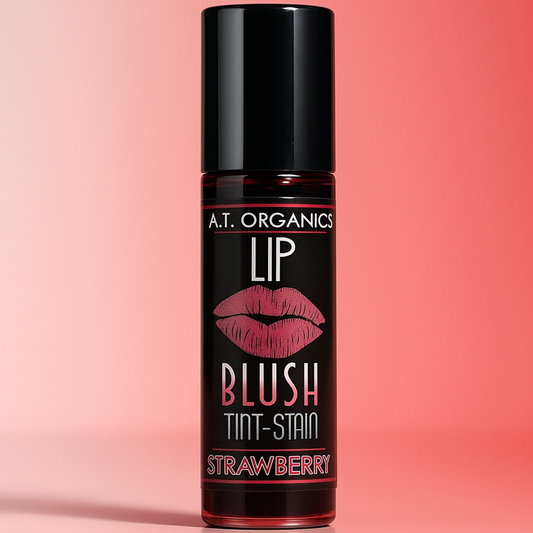 A.T. Organics Strawberry Tint | Multi-Use Lip & Cheek Stain, Trusted Since 2016